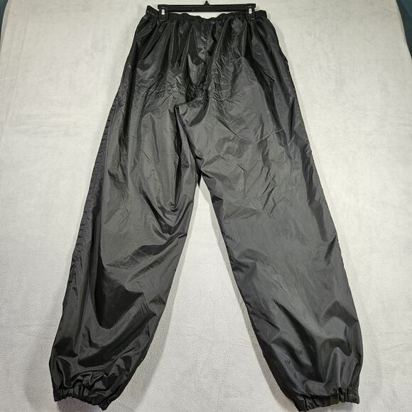 Vintage Nike Track Pants Mens Sz L Windbreaker Lined Black Lightweight Gray Tag - Picture 11 of 15
